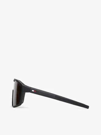 Óculos de sol com armação tipo máscara oversized