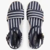 Espadrilha com cunha de plataforma e riscas bretãs Espadrilha com cunha de plataforma e riscas bretãs