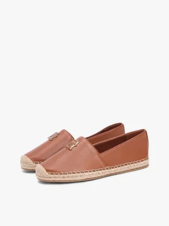 Espadrilha de couro com TH Monogram