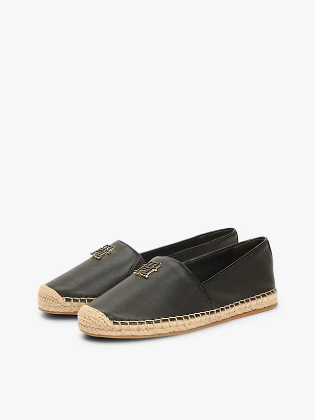 Espadrilha de couro com TH Monogram Espadrilha de couro com TH Monogram