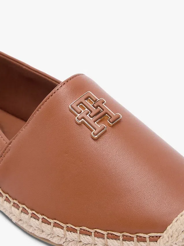 Espadrilha de couro com TH Monogram Espadrilha de couro com TH Monogram