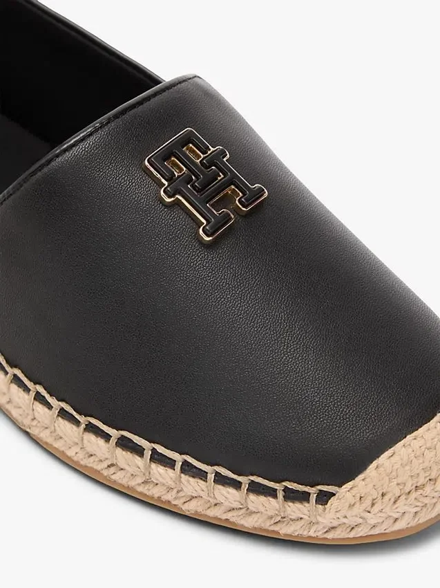Espadrilha de couro com TH Monogram Espadrilha de couro com TH Monogram