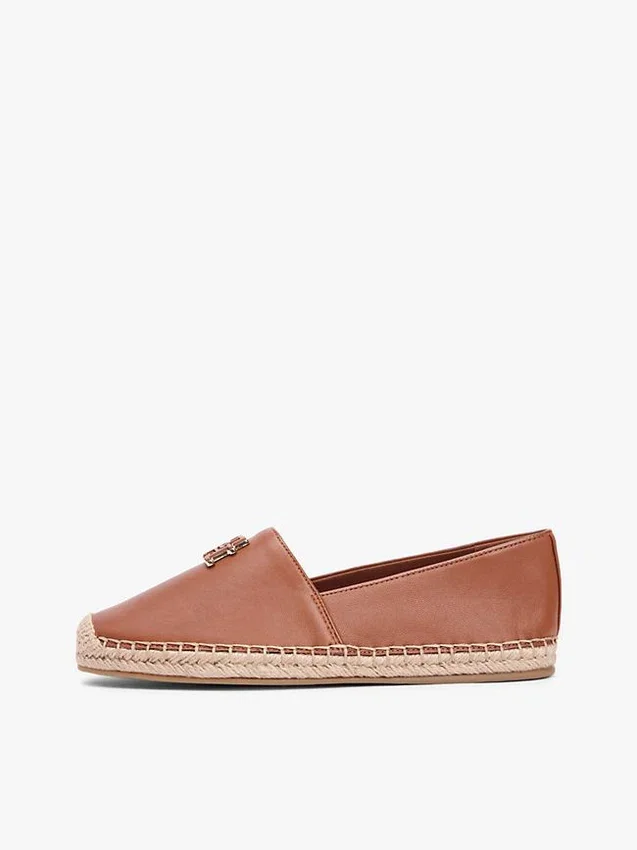 Espadrilha de couro com TH Monogram Espadrilha de couro com TH Monogram
