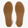 Espadrilha de plataforma com tiras torcidas em couro Espadrilha de plataforma com tiras torcidas em couro