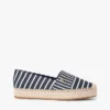 Espadrilha de plataforma em lona às riscas Espadrilha de plataforma em lona às riscas
