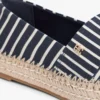 Espadrilha de plataforma em lona às riscas Espadrilha de plataforma em lona às riscas