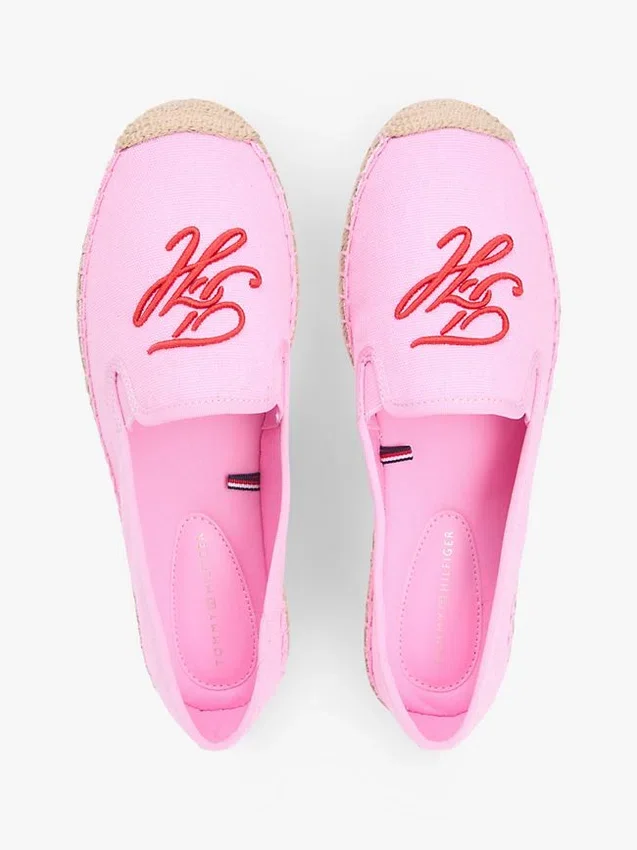 Espadrilha em lona com monograma Espadrilha em lona com monograma