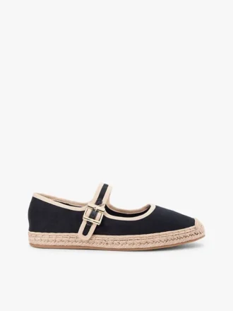 Espadrilha Mary Jane em lona
