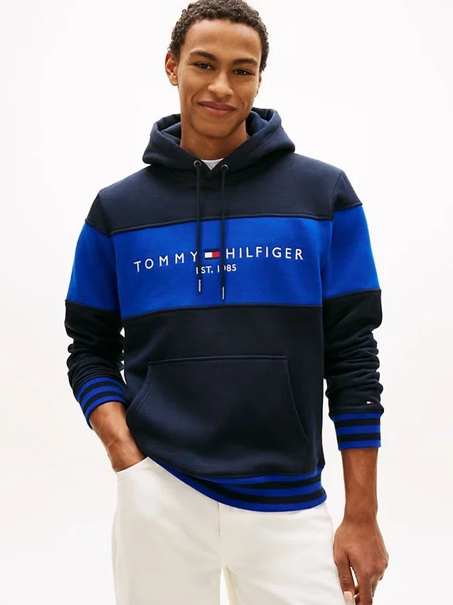 Hoodie com logótipo em blocos de cor Hoodie com logótipo em blocos de cor