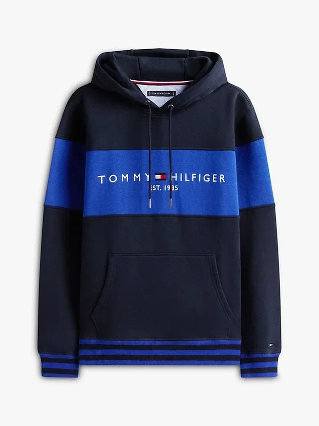 Hoodie com logótipo em blocos de cor Hoodie com logótipo em blocos de cor