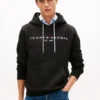 Hoodie com logótipo Tommy bordado Hoodie com logótipo Tommy bordado