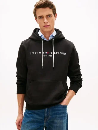 Hoodie com logótipo Tommy bordado