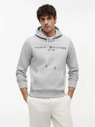 Hoodie com logótipo Tommy bordado