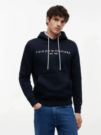 Hoodie com logótipo Tommy bordado