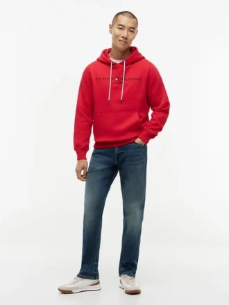 Hoodie com logótipo Tommy bordado