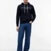 Hoodie com logótipo Tommy bordado Hoodie com logótipo Tommy bordado