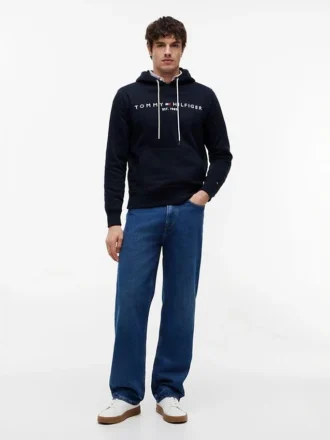 Hoodie com logótipo Tommy bordado