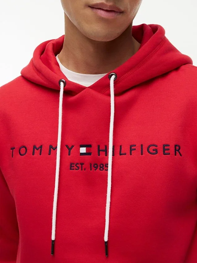 Hoodie com logótipo Tommy bordado Hoodie com logótipo Tommy bordado