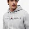 Hoodie com logótipo Tommy bordado Hoodie com logótipo Tommy bordado