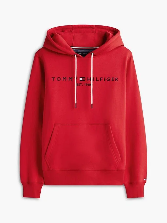 Hoodie com logótipo Tommy bordado Hoodie com logótipo Tommy bordado