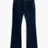 Jeans bootcut elásticos de cintura média Jeans bootcut elásticos de cintura média