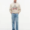 Jeans Carpenter de corte reto descontraído Jeans Carpenter de corte reto descontraído