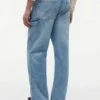 Jeans Carpenter de corte reto descontraído Jeans Carpenter de corte reto descontraído