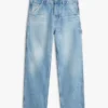 Jeans Carpenter de corte reto descontraído Jeans Carpenter de corte reto descontraído