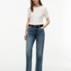Jeans clássicos de cintura alta Jeans clássicos de cintura alta
