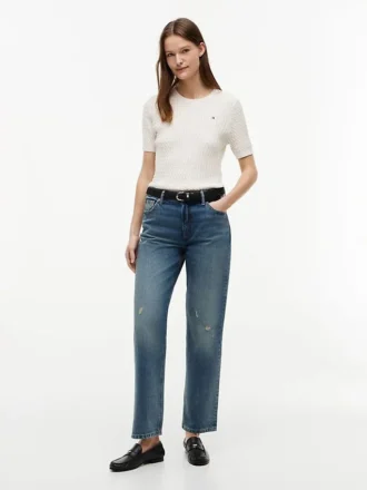 Jeans clássicos de cintura alta