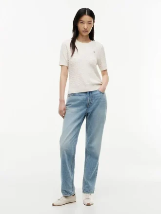 Jeans clássicos de cintura alta