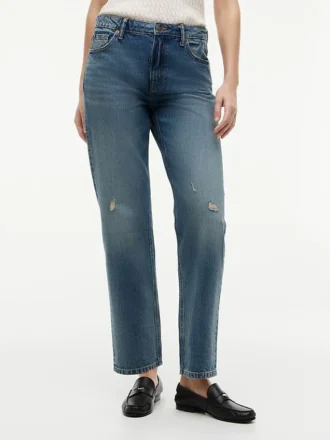 Jeans clássicos de cintura alta