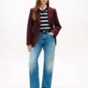 Jeans de cintura média, largos e de corte reto Jeans de cintura média, largos e de corte reto