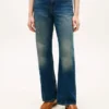 Jeans de cintura média, largos e de corte reto Jeans de cintura média, largos e de corte reto