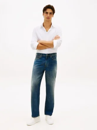 Jeans de corte largo