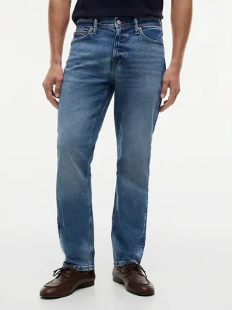 Jeans de corte reto