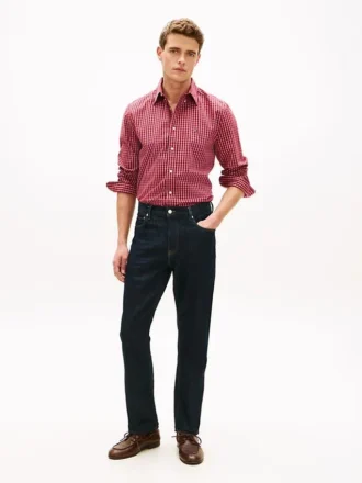 Jeans de corte reto