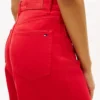 Jeans de ganga de cintura alta e perna larga com bainha crua Jeans de ganga de cintura alta e perna larga com bainha crua