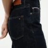 Jeans de ganga largos e retos de cintura média com ouropel Jeans de ganga largos e retos de cintura média com ouropel