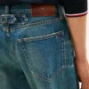 Jeans descontraídos com fivela
