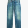 Jeans descontraídos com fivela