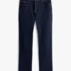 Jeans direitos com lavagem índigo Jeans direitos com lavagem índigo