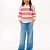 Jeans elásticos de corte largo para criança