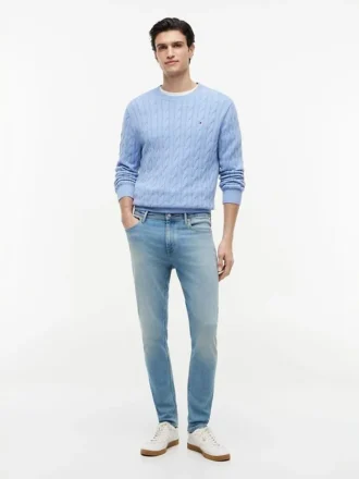 Jeans justos desbotados