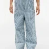 Jeans largos com riscas para criança