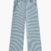 Jeans largos com riscas para criança