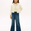 Jeans largos elásticos para criança