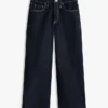 Jeans largos estilo carpinteiro para criança Jeans largos estilo carpinteiro para criança