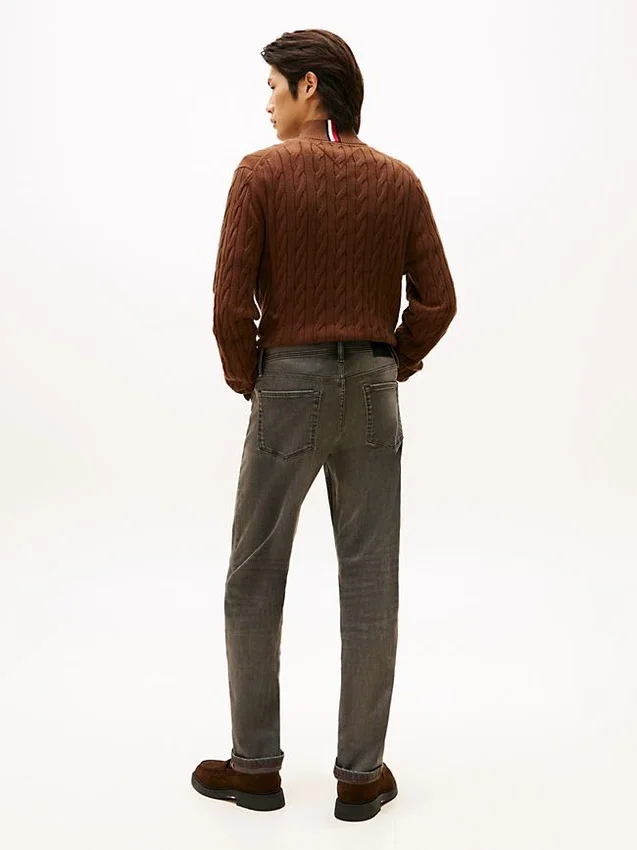 Jeans slim com lavagem Jeans slim com lavagem