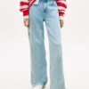 Jeans Tommy Jeans com efeito desgastado e corte reto Jeans Tommy Jeans com efeito desgastado e corte reto